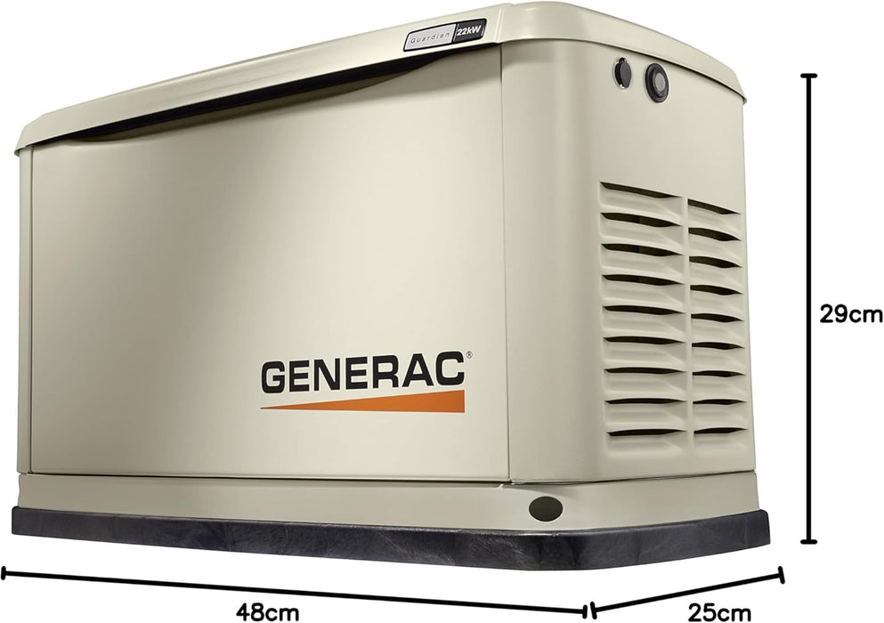 Generac 7042 22kW Air Cooled Guardian Series Home Standby Generator - Comprehensive Protection - Smart Controls - Versatile Power - Wi-Fi Connectivity - Real-Time Updates