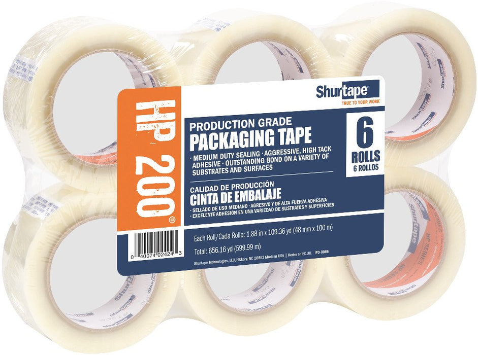 Shurtape HP 100 Light Duty, HP 200 Medium Duty, HP 500 Heavy Duty Hot Melt Shipping and Packaging Tape, For Hand or Automated Sealing