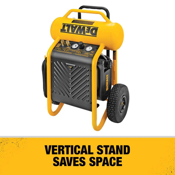 DeWALT 1.6 Hp Continuous 200 Psi, 4.5 Gallon Compressor, 17" x 33.75" x 24.5"