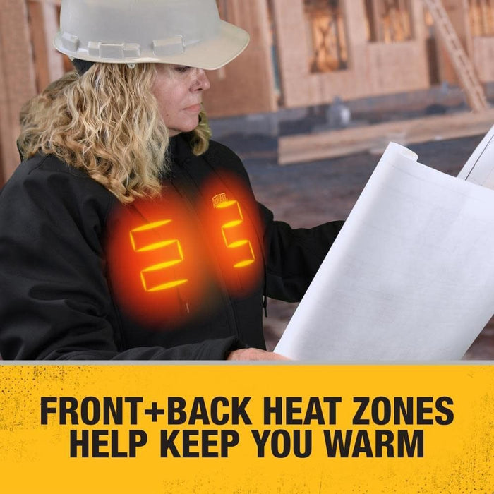 DEWALT (DCHJ066C1-S) 20V/12V MAX Women's Heated Jacket Kit, Black, Small