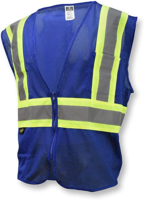 Radians Economy Type O Class 1 Safety Vest, Blue, 5X-Large