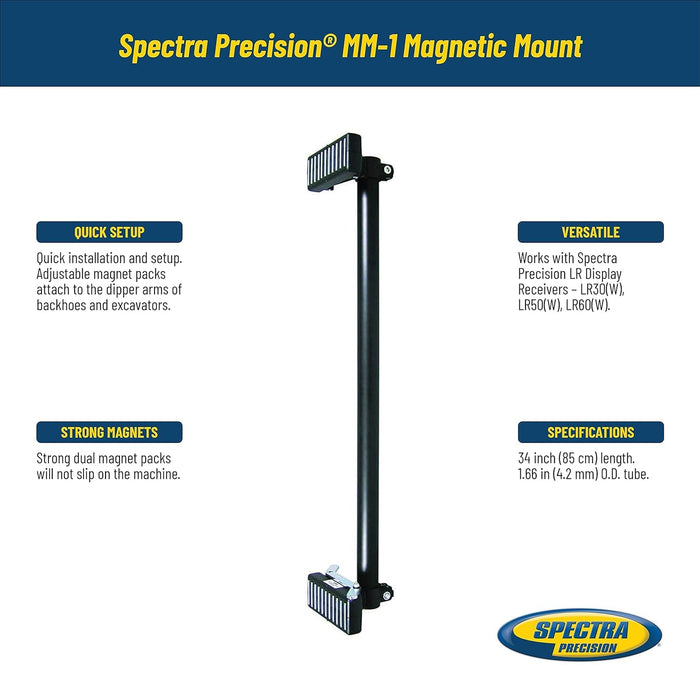 Spectra Precision Magnetic Mount for LR Receivers