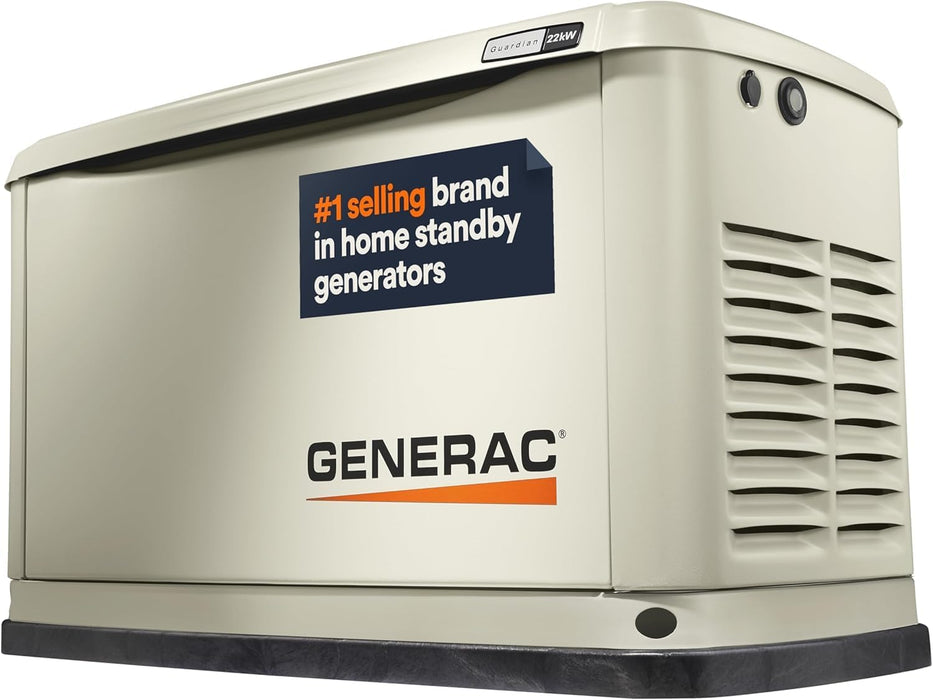 Generac 7042 22kW Air Cooled Guardian Series Home Standby Generator - Comprehensive Protection - Smart Controls - Versatile Power - Wi-Fi Connectivity - Real-Time Updates