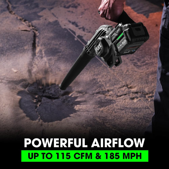 FLEX 24V Brushless Cordless 115 CFM 185 MPH Jobsite Blower