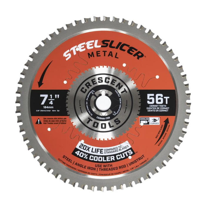 Crescent 7-1/4 In. x 56 Tooth Steel Slicer Thin Metal Circular Saw Blade