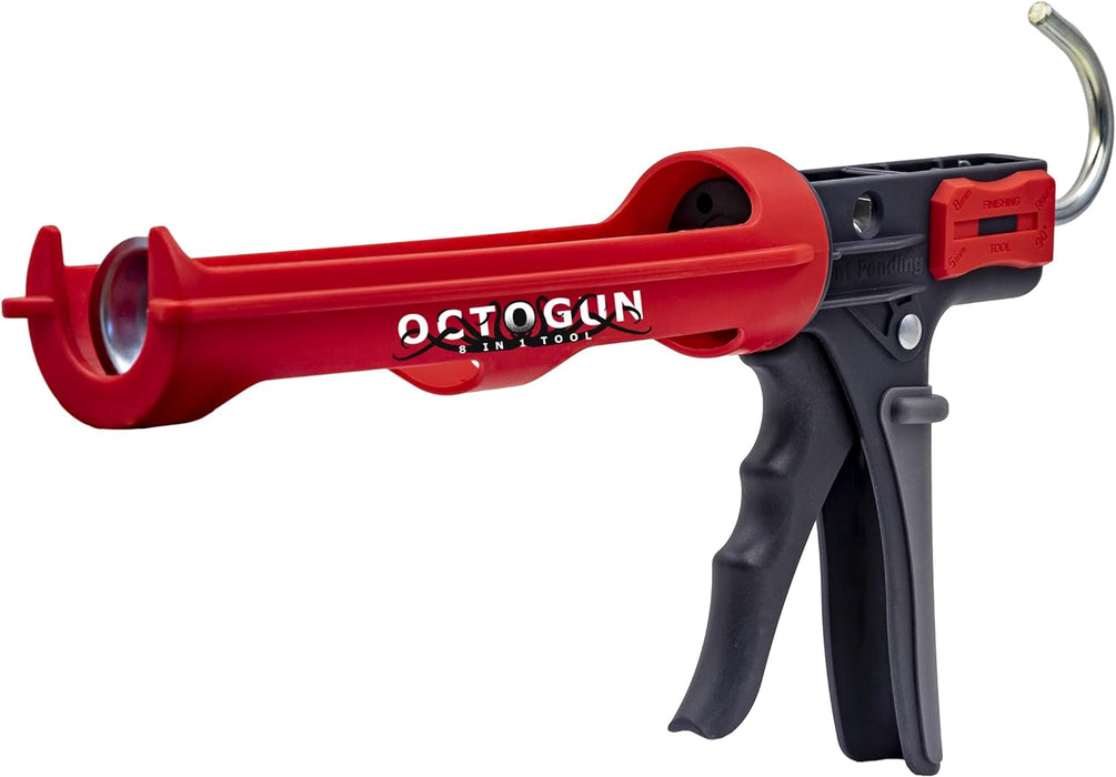 Newborn Octogun Model 208D Drip-Free Caulk Gun with Integrated Tooling Square and Removal Tool