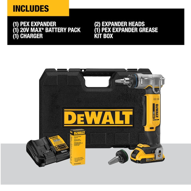 DeWALT 20V MAX XR 1 In. PEX Expander Tool Kit