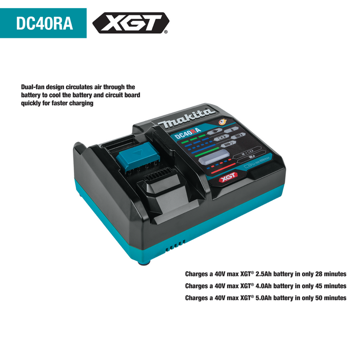 Makita 40V MAX XGT Brushless Cordless 4-Speed Impact Driver Kit (2.5Ah)