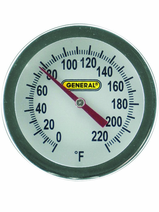 General Tools 20 In. Analog Stem Thermometer with 0° to 220°F Range