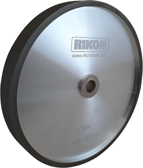 Rikon PRO Series 82-1600 CBN Grinding Wheel 600 Grit 8 inch Wheel to Sharpen High Speed Steel Cutting Tools for your Woodworking Lathe (Used, Like New)