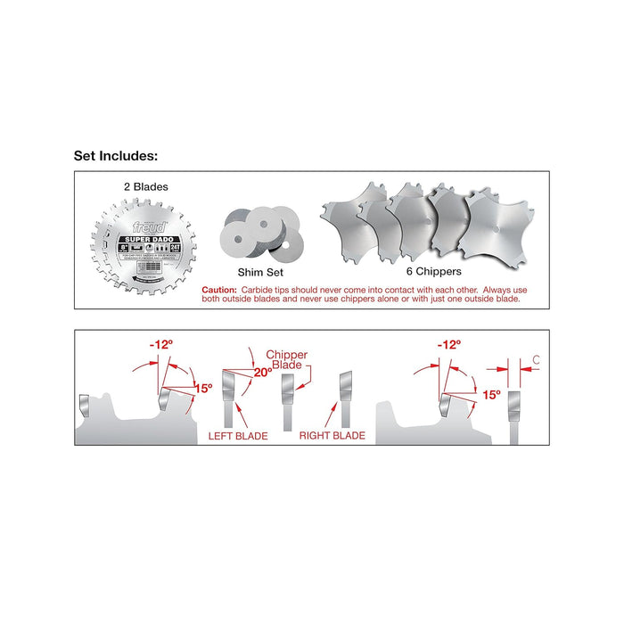 Freud (SD508) Super Dado 8-Inch Stack Dado