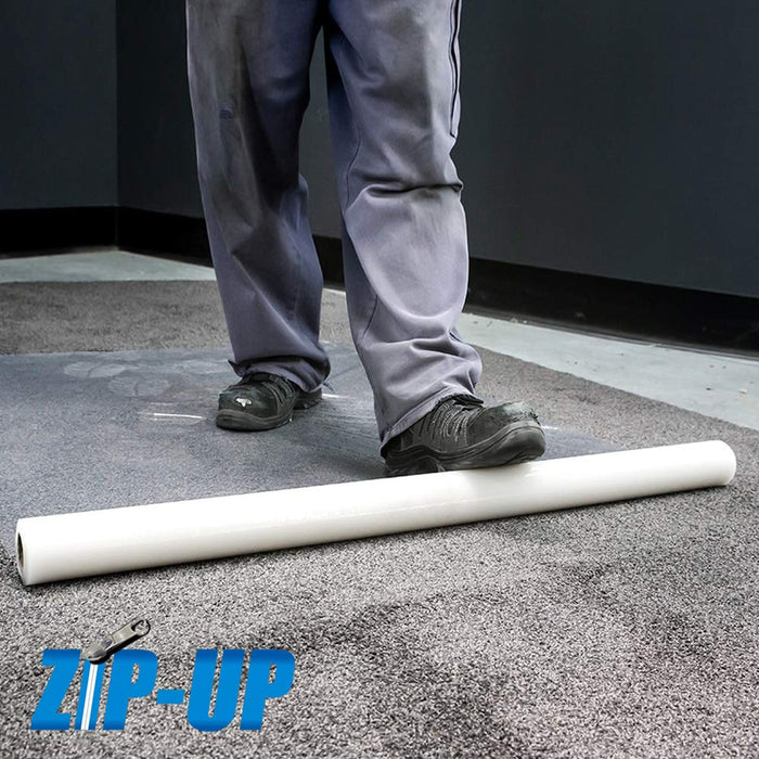 ZIP-UP Products Carpet Protection Film - 24" x 50' Floor and Surface Shield with Self Adhesive Backing & Easy Installation