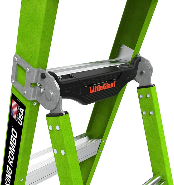 Little Giant Ladder Systems 13908-074 King Kombo 3-in-1 Ladder, 8 Ft, Green