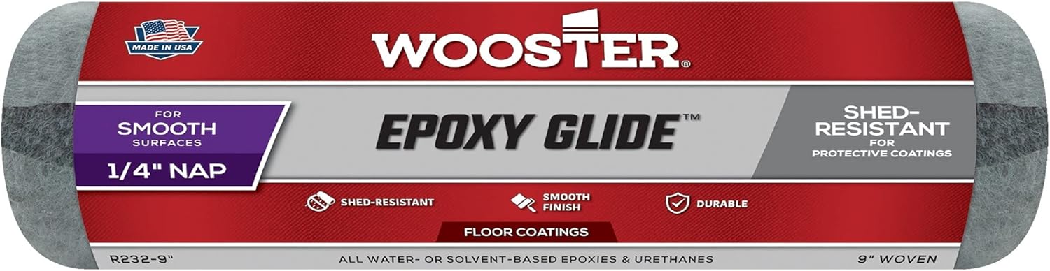 Wooster Brush, 18-Inch R232-18 1/4-Inch Nap Epoxy Glide Roller Cover