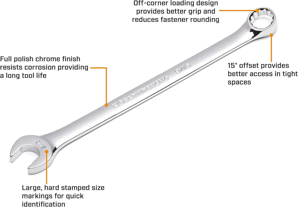 GEARWRENCH 12 Pt. Long Pattern Combination Wrench, 3/4" - 81660