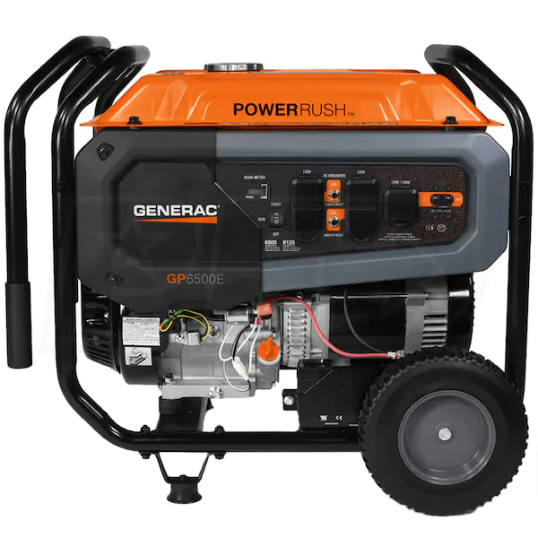 Generac 6500 Watt Electric Start Portable Generator (Model GP6500E)