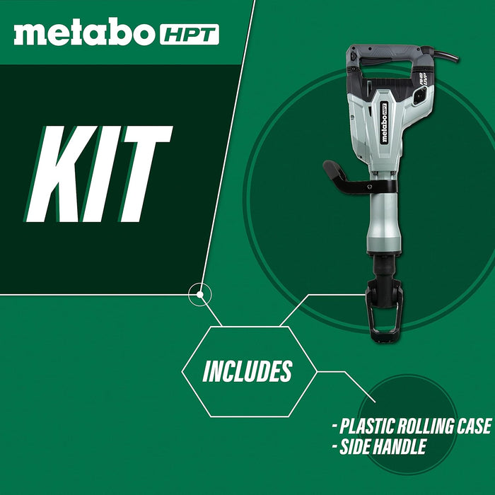 Metabo HPT Demolition Hammer | 1-1/8 In. Hex | Aluminum Housing Body | H65SD3