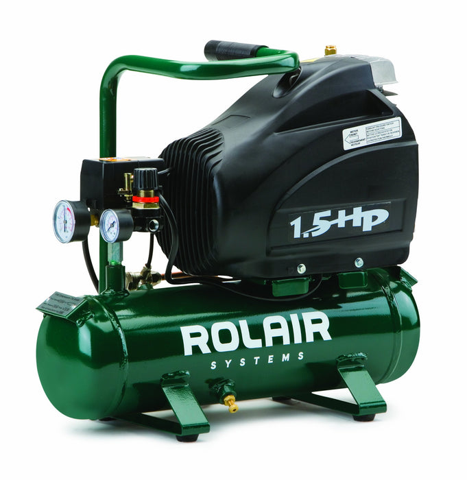 Rolair 1.5 HP Compressor with Overload Protection and Manual Reset