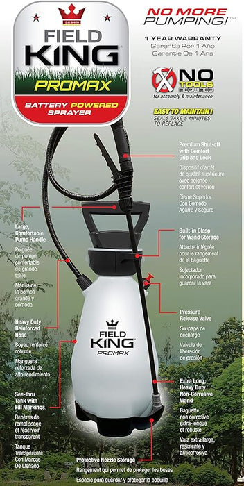 Field King Lithium-Ion Battery Powered Pump Zero Technology Sprayer