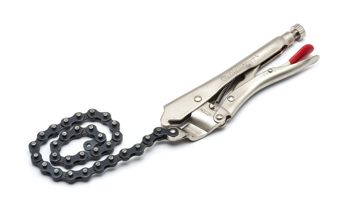 Crescent 9" Locking Chain Clamp with 18" Chain - C20CHN , Red