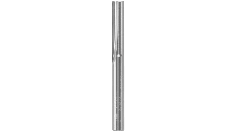 Bosch (85987MC) 1/4 In. x 1 In. Solid Carbide Double-Flute Straight Router Bit