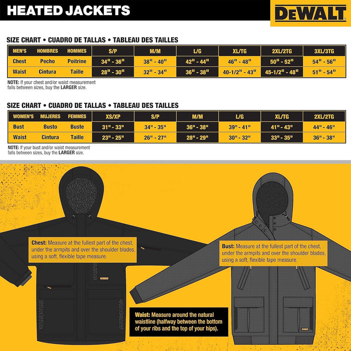 DEWALT (DCHJ066C1-2XL) 20V/12V MAX Women's Heated Jacket Kit, Black, XX-Large