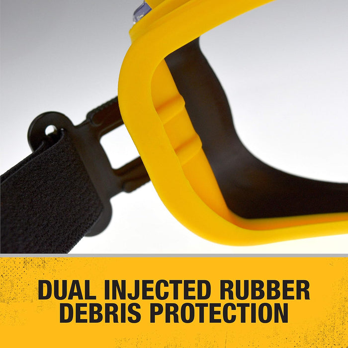 DEWALT (DPG82-11) Concealer Clear Anti-Fog Dual Mold Safety Goggle, Clear Lens, 1 Pair