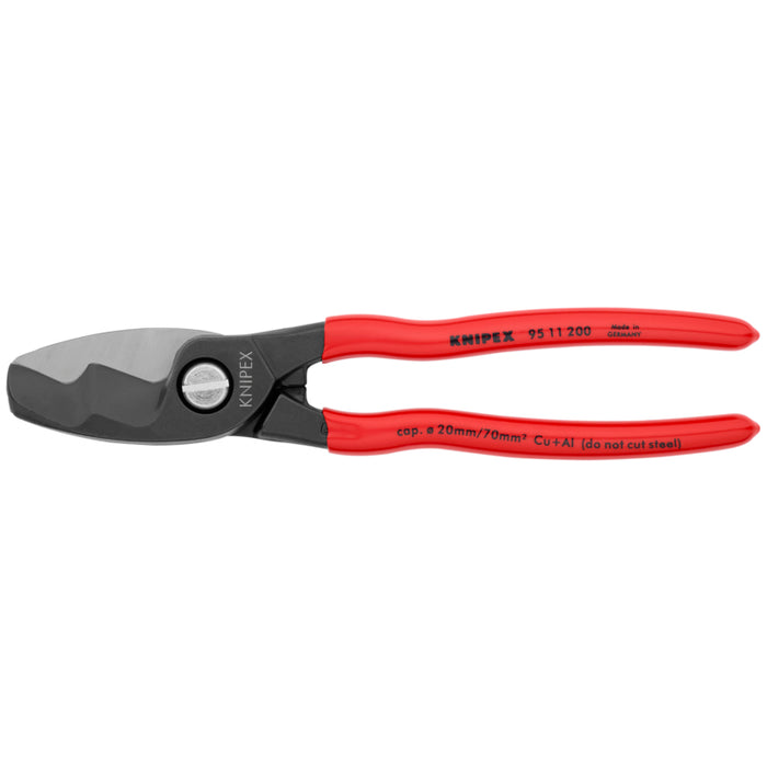 KNIPEX 8" Cable Shears-Twin Cutting Edges