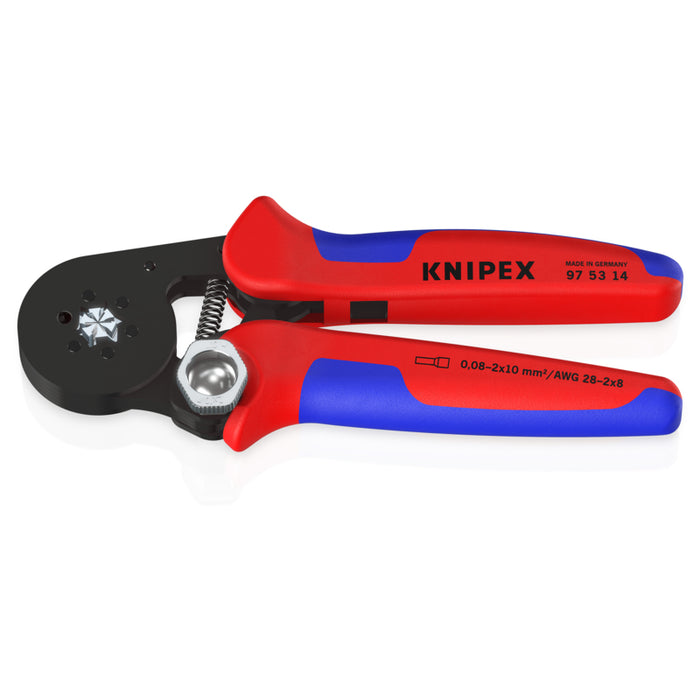 KNIPEX 7-1/4" Self-Adjusting Crimping Pliers For Wire Ferrules