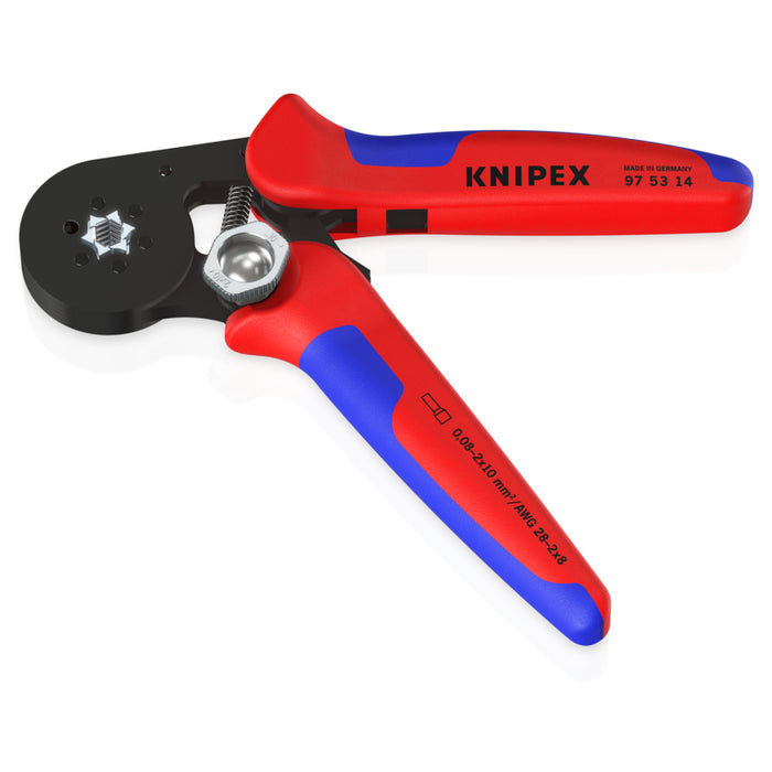 KNIPEX 7-1/4" Self-Adjusting Crimping Pliers For Wire Ferrules