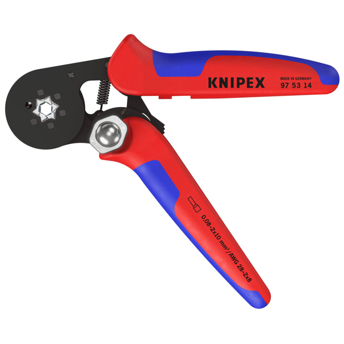 KNIPEX 7-1/4" Self-Adjusting Crimping Pliers For Wire Ferrules