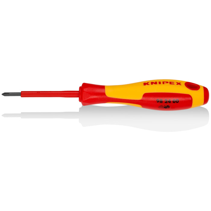 KNIPEX 2-1/2" Phillips Screwdriver, 1000V Insulated, P0