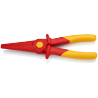 KNIPEX 8-3/4" Flat Nose Plastic Pliers-1000V Insulated