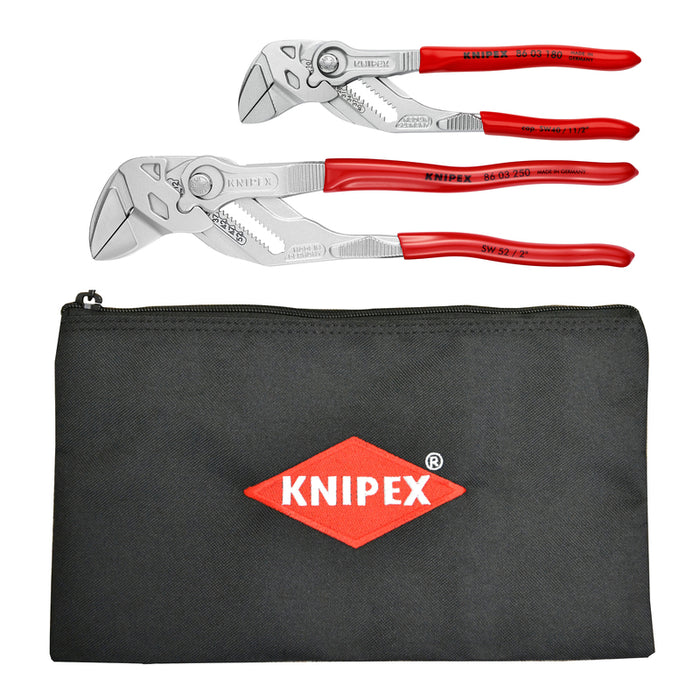 KNIPEX 2-Piece Pliers Wrench Set w/ Keeper Pouch