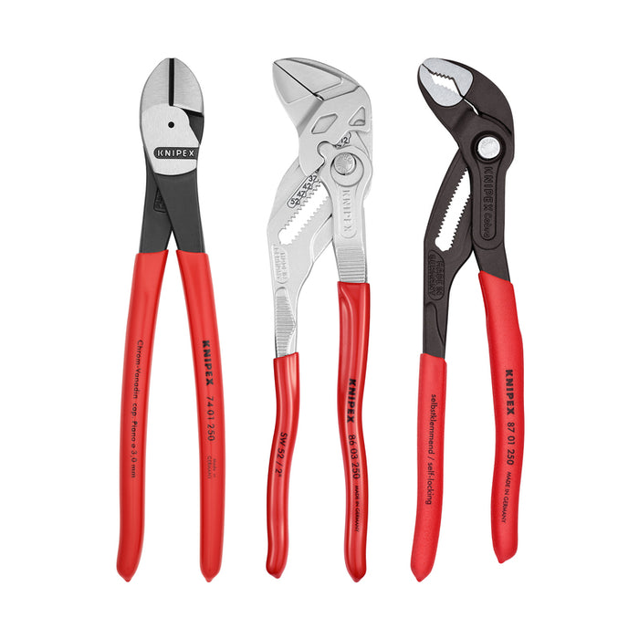 KNIPEX 3-Piece 10" Pliers Set