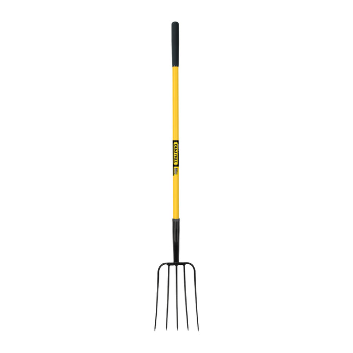 Truper Tools Pro-Manure 5-Tine Pitchfork with Non-Slip Grip Handle