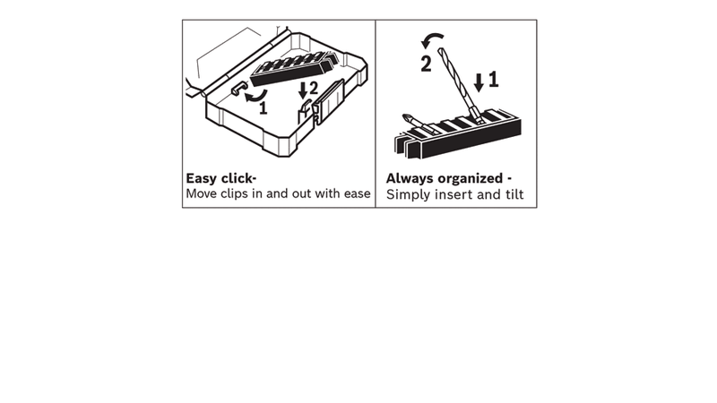 Bosch 8 pc. Impact Tough Phillips P2 1 In. Insert Bits with Clip for Custom Case System