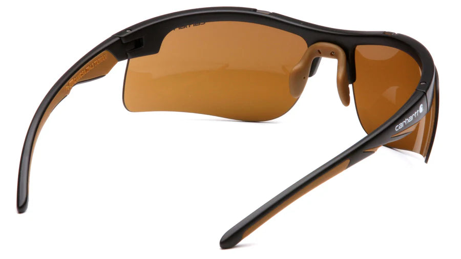 Pyramex Carhartt Rockwood Safety Glasses, Sandstone Bronze Anti-Fog, Retail Packaging