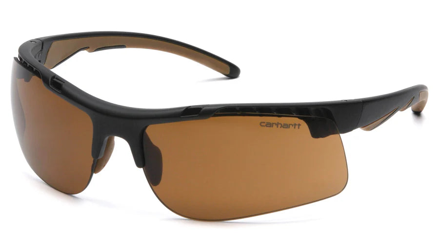 Pyramex Carhartt Rockwood Safety Glasses, Sandstone Bronze Anti-Fog, Retail Packaging