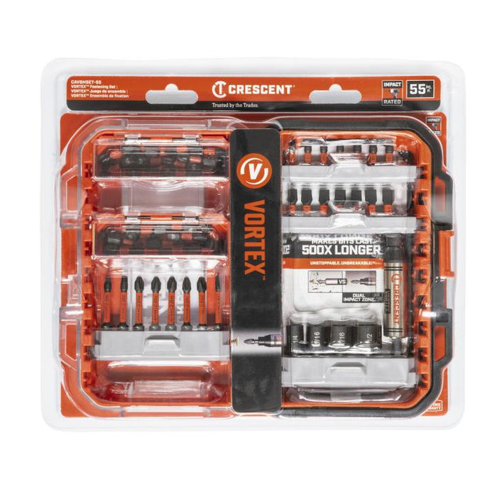 Crescent 55 Pc. VORTEX Bit Holding Fastening Set