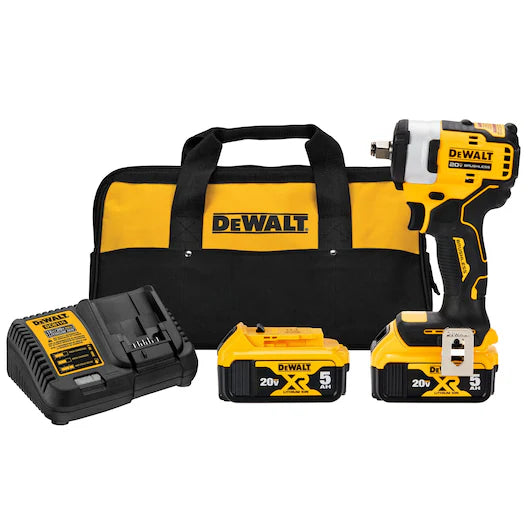 DeWALT 1/2 In. Cordless Impact Wrench with Hog Ring Anvil Kit