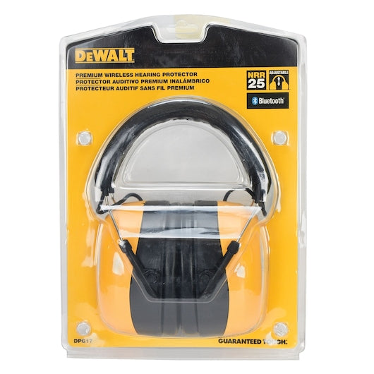 DeWALT Premium Bluetooth Hearing Protector Earmuff