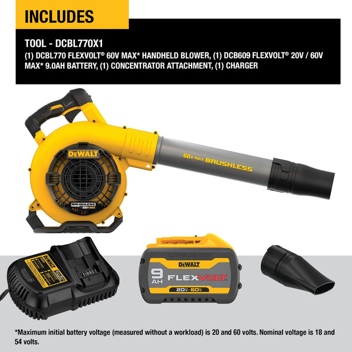 DeWALT 60V MAX FlexVolt Handheld Blower Kit