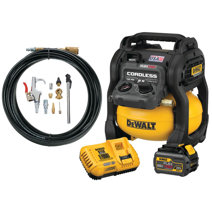 DeWALT 60V MAX FlexVolt 2.5-Gallon Cordless Air Compressor Kit