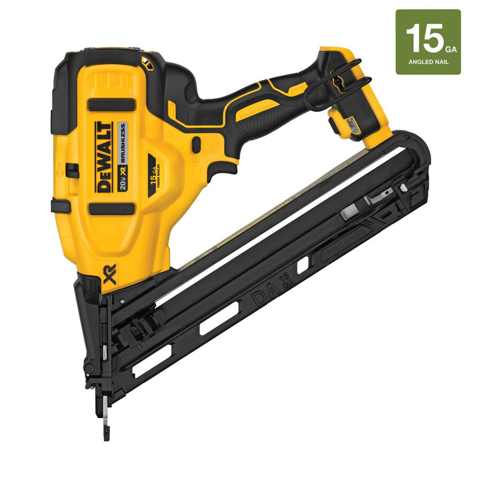 DeWALT (DCN650B 20V) MAX XR(R) 15-Gauge Cordless Angled Finish Nailer (Bare Tool)