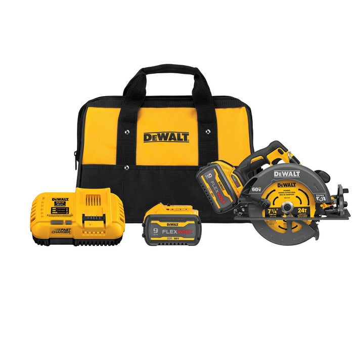 DeWALT (DCS578X2) 60V MAX FlexVolt 7-1/4 In. Circular Saw Kit with Brake Brushless