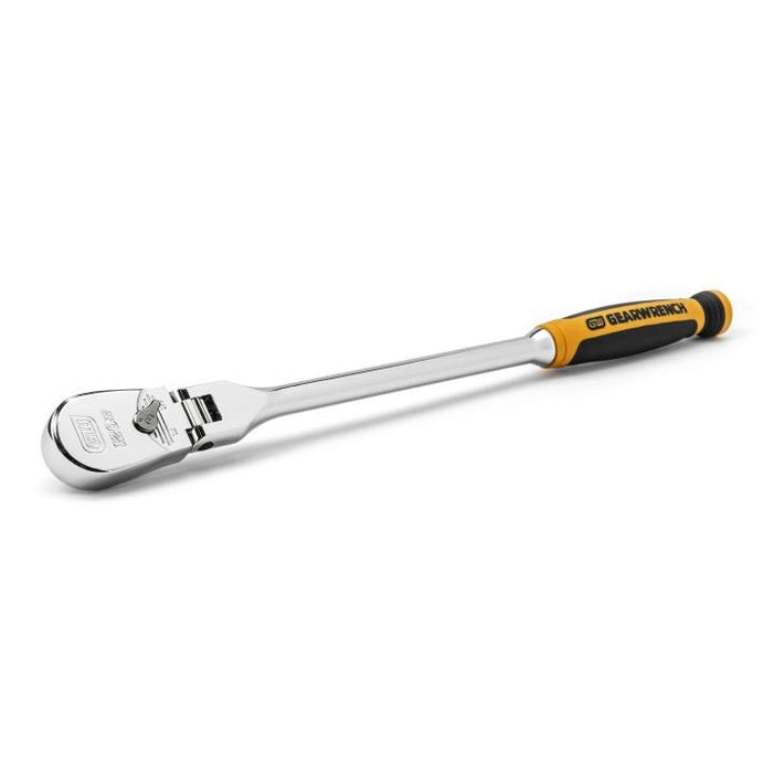 GEARWRENCH 3/8" 120XP Flex Head Teardrop Ratchet with Dual Material Handle, 13-1/2"