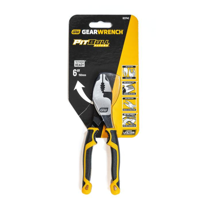 GEARWRENCH 6" Pitbull Dual Material Slip Joint Pliers