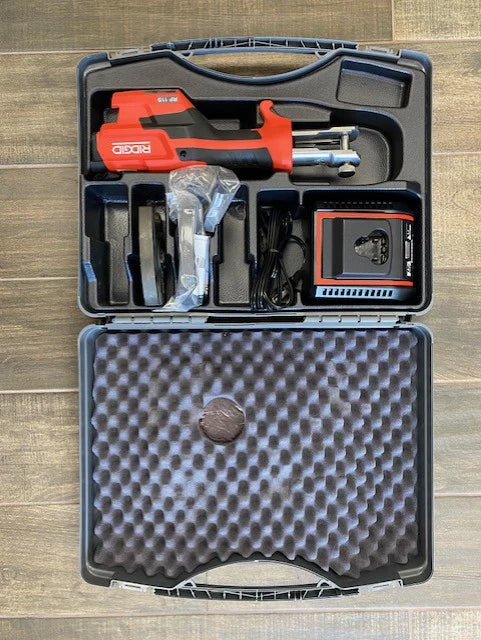 Ridgid RP 115 Mini Press Tool Kit with Pro-press Jaws 1/2 In-3/4 In (USED - NO BATTERY)