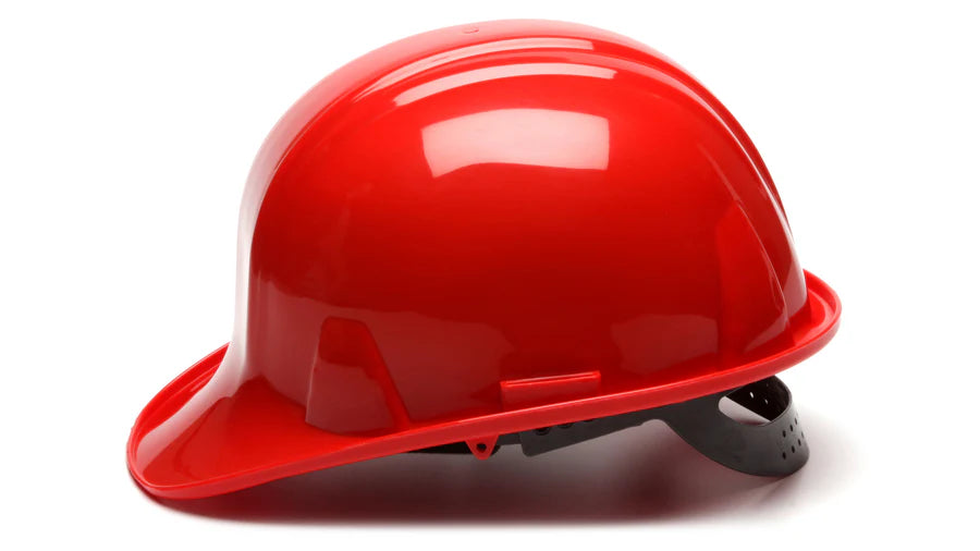 Pyramex Safety SL Series Cap Style Hard Hat, Red